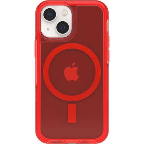OtterBox iPhone 13 mini Case for MagSafe Symmetry Series+ Clear - In The Red