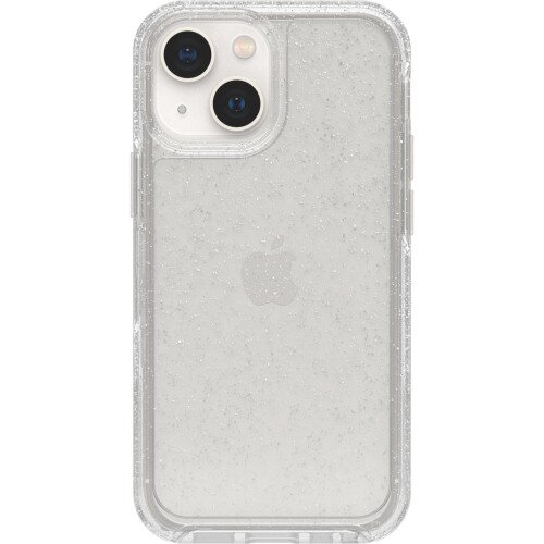 OtterBox iPhone 13 mini Case Symmetry Series Clear Antimicrobial - Stardust (Clear Glitter)