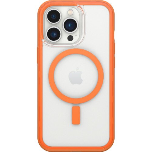 OtterBox iPhone 13 Pro Case for MagSafe Lumen Series - Endeavor (Clear / Orange)