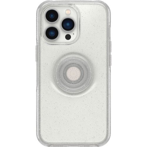 OtterBox iPhone 13 Pro Case Otter + Pop Symmetry Series Clear - Stardust Pop (Clear Glitter)