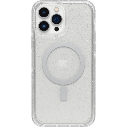 OtterBox iPhone 13 Pro Max Case for MagSafe Symmetry Series+ Clear - Stardust (Clear Glitter)