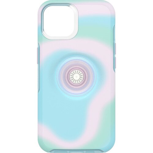 OtterBox Otter + Pop Symmetry Series Antimicrobial Case for iPhone 14 Plus - Glowing Aura (Pink)