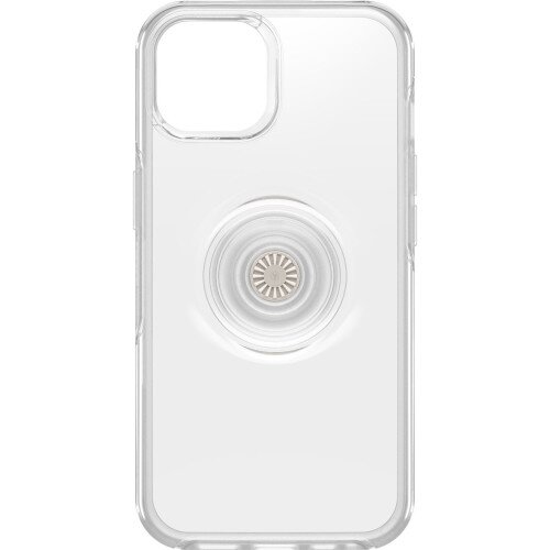 OtterBox Otter + Pop Symmetry Series Clear Antimicrobial Case for iPhone 14 - Clear Pop