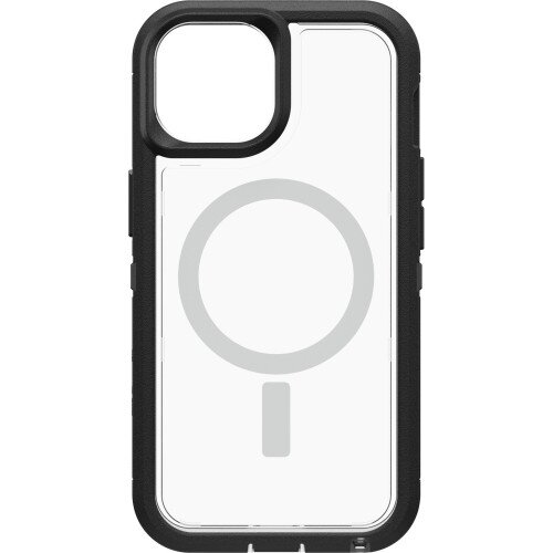 OtterBox Defender Series Pro XT Case with MagSafe for iPhone 14 Plus - Black Crystal (Clear/Black)