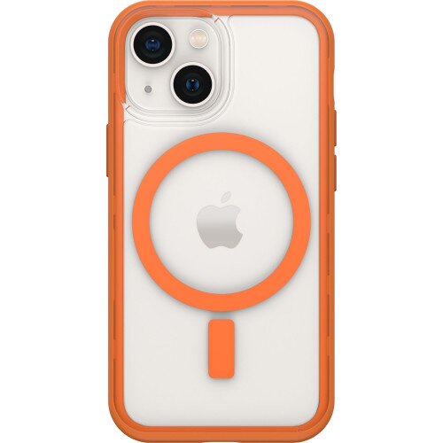 OtterBox Lumen Series Case with MagSafe for iPhone 13 Mini - Endeavor (Clear / Orange)