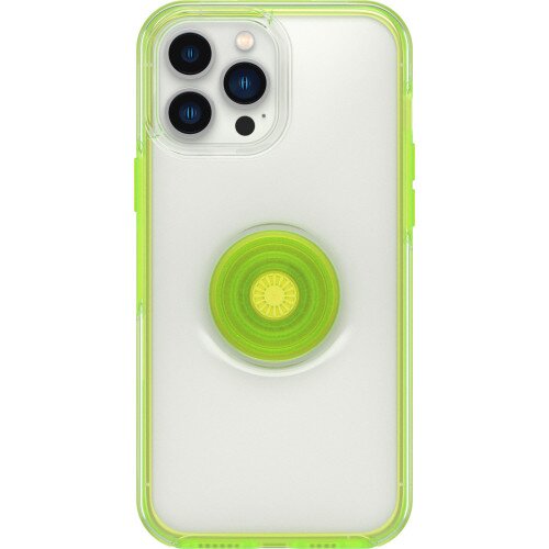 OtterBox Otter + Pop Symmetry Series Clear Case for iPhone 13 Pro Max and iPhone 12 Pro Max - Limelight