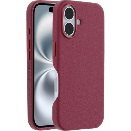 OtterBox Symmetry Series Cactus Leather Case with MagSafe for iPhone 16 - Foxberry (Pink)