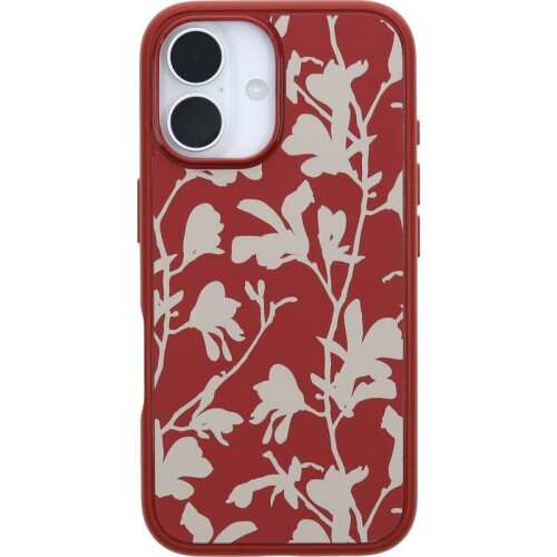 OtterBox Symmetry Series Case with MagSafe for iPhone 16 - Autumn Rust (Red)