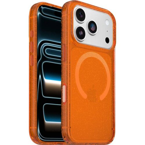 OtterBox Symmetry Series Clear Case for iPhone 17 Pro - Encore (Orange)