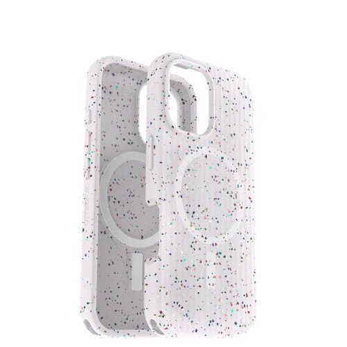 OtterBox Symmetry Series Core Case with MagSafe for iPhone 16 - Sprinkles (White)