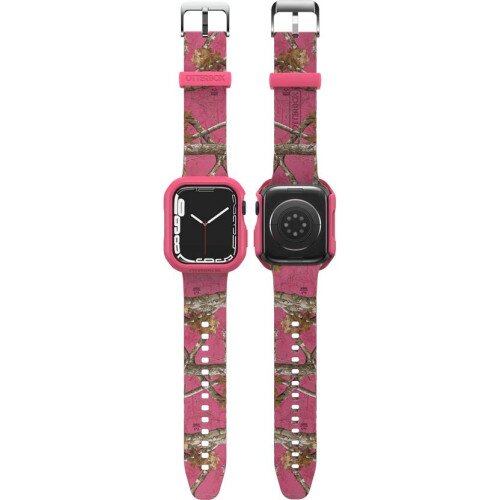 OtterBox Watch Bumper & Band Multi-Pack 45mm for Apple Watch Series 9/8/7 - RT Flamingo (Pink)