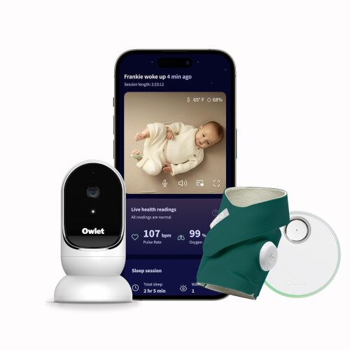Owlet Dream Smart Baby Monitoring System - Duo - Deep Sea Green