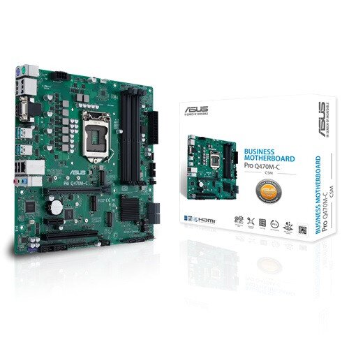 ASUS Pro Q470M-C/CSM Micro-ATX Business Motherboard