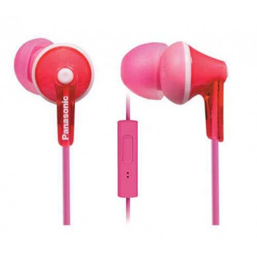 Panasonic ErgoFit RP-TCM125 In-Ear Earbud Headphones with Microphone - Pink