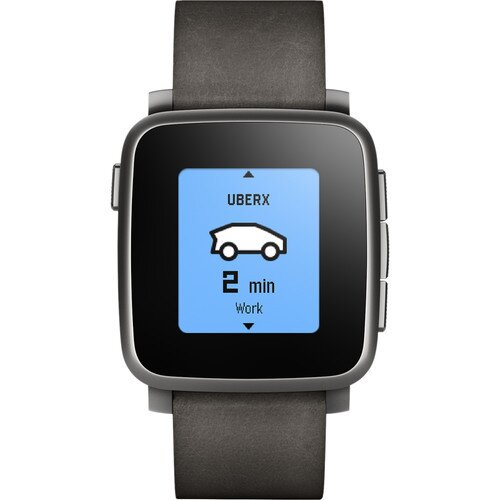 Pebble Time Steel Smartwatch - Black
