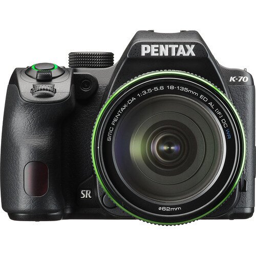 Ricoh Pentax K-70 Digital SLR Camera - w/ DR 18-135mm WR Kit - Black