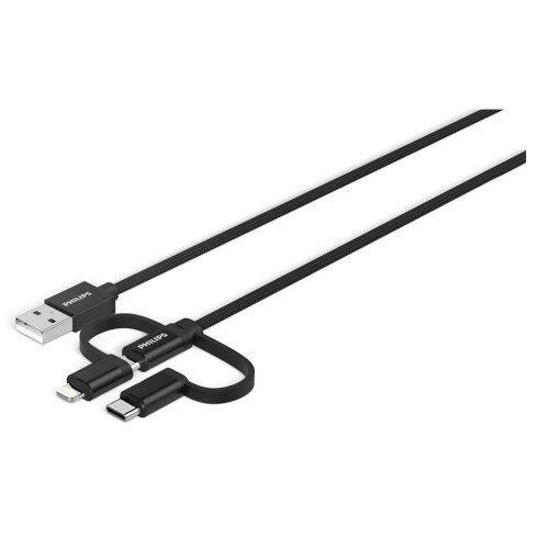 Philips 3-in-1 Cable: Lightning USB-C Micro USB