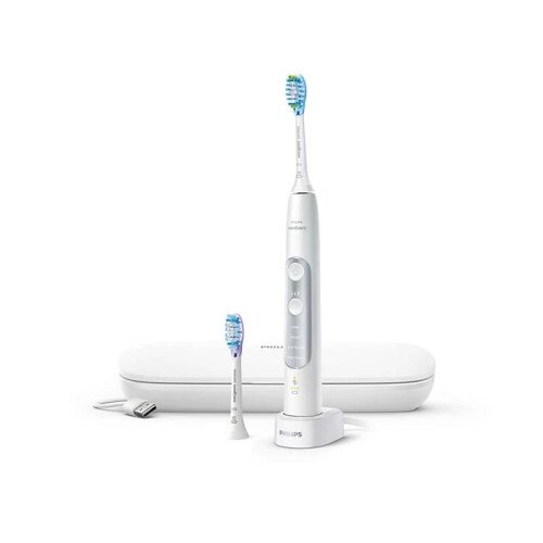 Philips ExpertClean 7500 Sonic Electric Toothbrush - White Silver