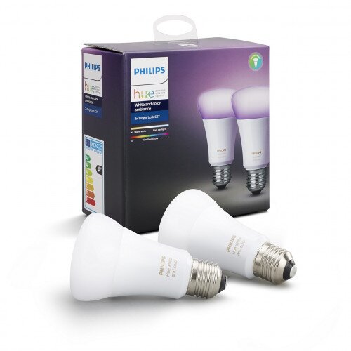 Philips Hue Smart White and Color Ambiance Dual Pack E27
