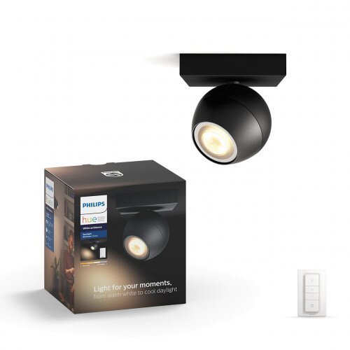 Philips Hue White Ambience Buckram Single Ext - Black