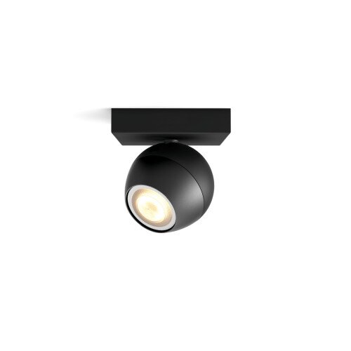 Philips Hue White Ambience Buckram Single Spotlight - Black