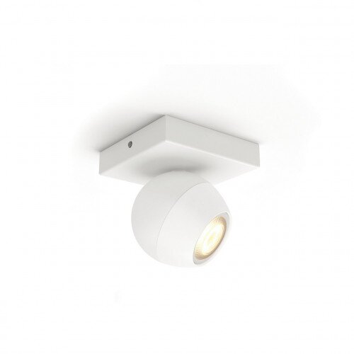 Philips Hue White Ambience Buckram Single Spotlight - White