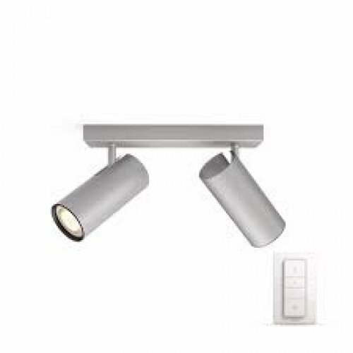 Philips Hue White Ambience Buratto Spotlight - Double - Aluminium