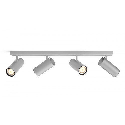 Philips Hue White Ambience Buratto Spotlight - Quadruple - Aluminium