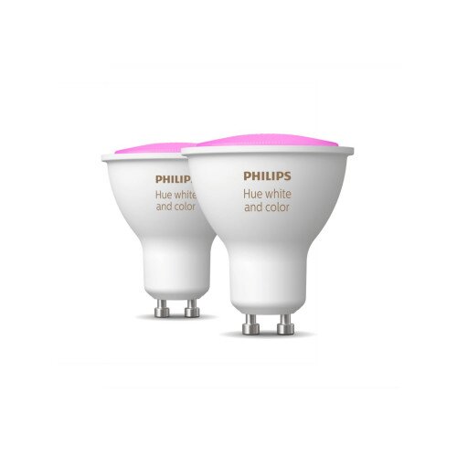 Philips Hue White and Colour Ambiance GU10 Smart Bulb - 2 Pack