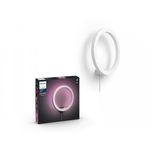 Philips Hue White and Colour Ambiance Sana Wall Light - White