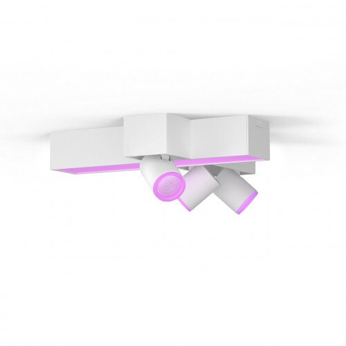 Philips White and Colour Ambience Centris 3 Spot Ceiling Light - White