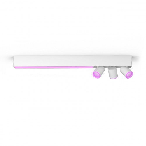 Philips White and Colour Ambience Centris 3-Spot Ceiling Light - White
