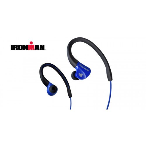 Pioneer SE-E3M IRONMAN Sports Earphones - Blue/Black