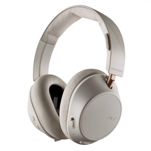 Poly Plantronics Backbeat GO 810 Wireless Active Noise-Canceling Headphones - Bone White