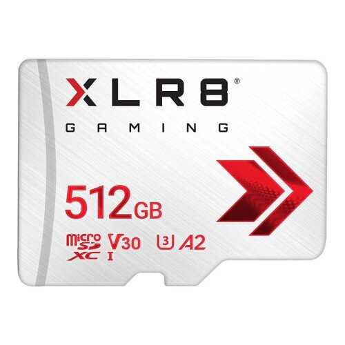 PNY XLR8 Gaming Class 10 U3 V30 microSD Flash Memory Card - 512GB