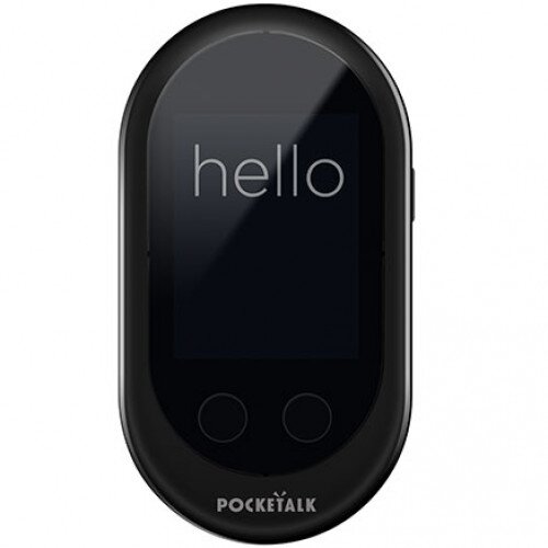 Pocketalk Classic Portable Instant Voice Translator Device - WIthout Built in Data - Black