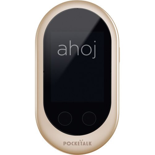 Pocketalk Classic Portable Instant Voice Translator Device - Built in Data - Gold