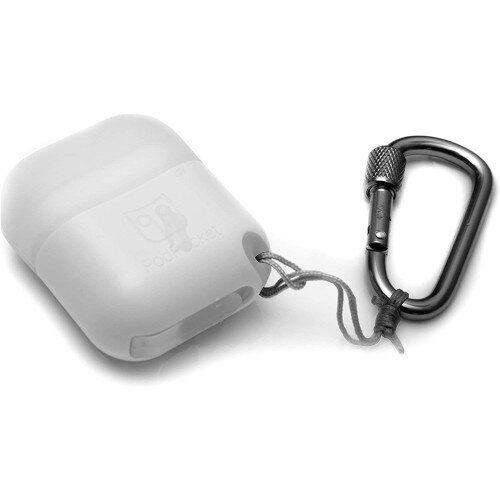 PodPocket Protect Airpods Case - Frosted White
