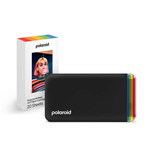 Polaroid Hi·Print 2x3 Generation 2 Pocket Photo Printer - Black - Bundle