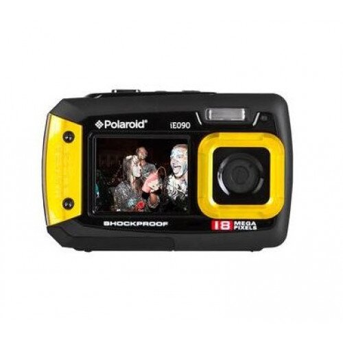 Polaroid iE090 Dual-Screen Waterproof Digital Camera - Yellow