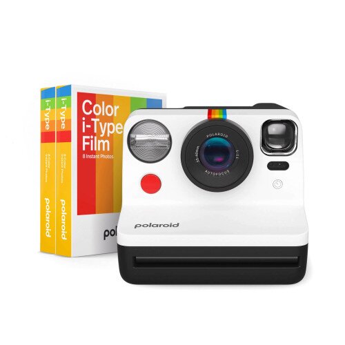 Polaroid Now Generation 2 Starter Set - Black / White - Bundle