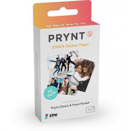 Prynt Zink Sticker Paper - 40-Pack