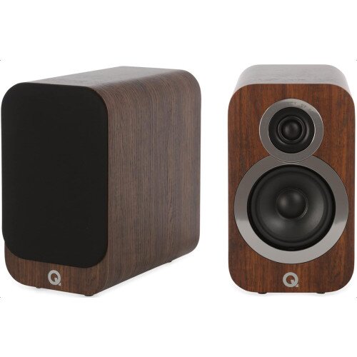 Q Acoustics 3010i Compact Bookshelf Speaker Pair - English Walnut