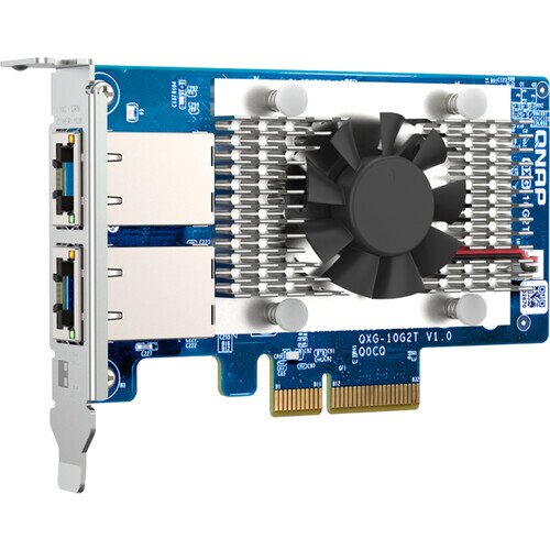 QNAP QXG-10G2T Dual-Port 5-Speed 10 GbE (RJ45) Network Expansion Card