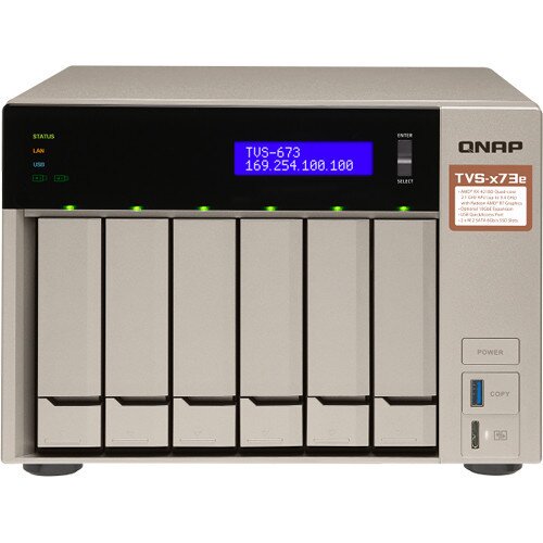 QNAP SMB - High-end TVS-673e 6-Bay NAS - 8GB DDR4