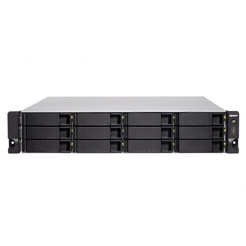 QNAP TS-1277XU-RP-2600-16G-US 12 Bay Diskless Rackmount NAS - AMD Ryzen 5 2600 - 16GB DDR4