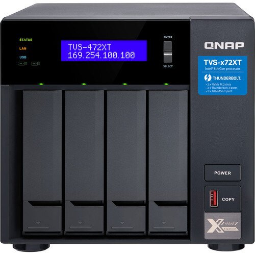 QNAP TVS-472XT 4-Bay NAS Enclosure - Intel Pentium G5400T