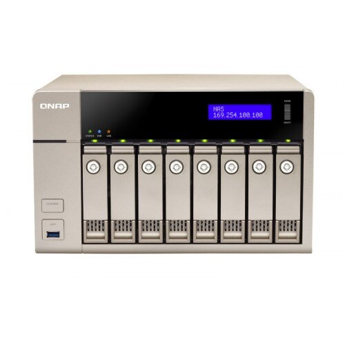 QNAP TVS-863+ 10GbE-ready Golden Cloud Turbo vNAS - 8GB DDR3L