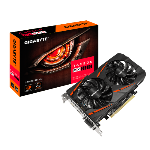 Gigabyte Radeon RX 560 Gaming OC 4G (rev. 2.0) Graphics Card