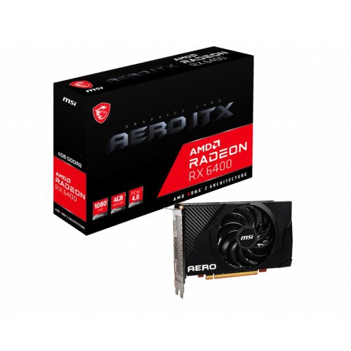 MSI Radeon RX 6400 AERO ITX 4G Graphics Card